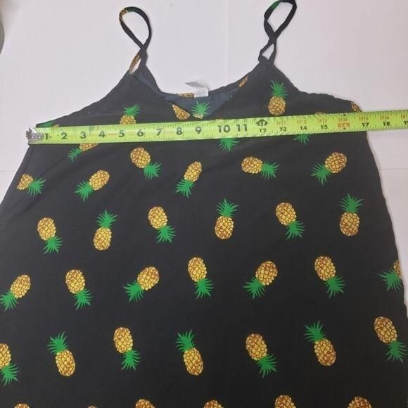 Pineapple Print Spaghetti Strap Dress size S - Picture 5 of 7